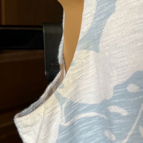 Tommy Bahama Blue Tank Dress Sleeveless Tropical Print Short Cotton Size M - Picture 4 of 9